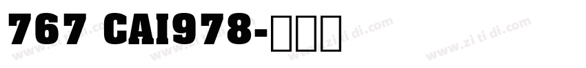 767 CAI978字体转换